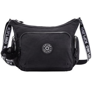 kipling男女款2025春夏新款轻便斜挎包百纳牛角包GABBIE/GABB