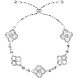 从爱之名星梦四叶草手链女2025年新款轻奢高级感白贝母手饰配饰品