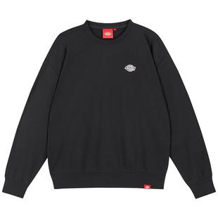 Dickies帝酷适25秋冬新款经典小logo徽章圆领卫衣毛圈布内里男女