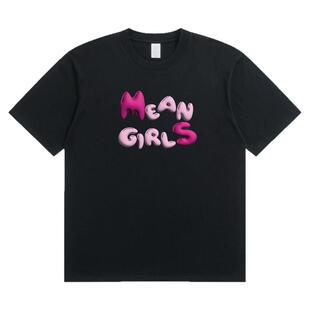 TOBECHILL原创美高meangirls*女孩Y2K穿搭3D泡泡印花男女同款夏季