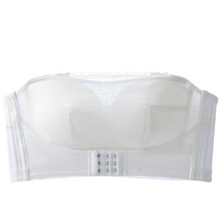 前扣抹胸无肩带内衣女防滑聚拢薄款大胸显小裹胸美背防走光文胸罩