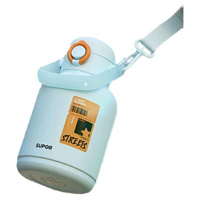 苏泊尔一键开合两用不锈钢保温杯