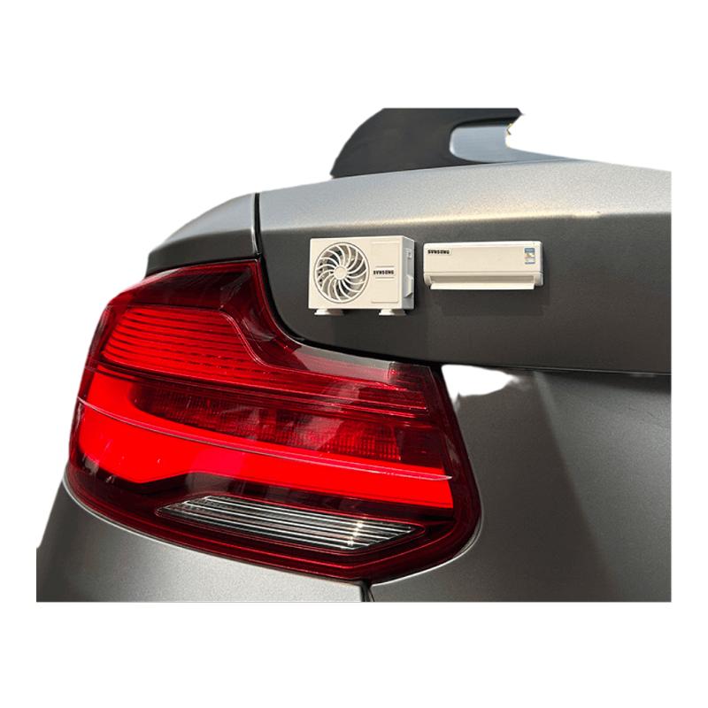 充电手机汽车尾部挂件搞怪仿真插座车载装饰后备箱电动车身装饰