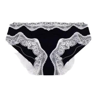 蕾丝镂空内裤女纯棉低腰提臀
