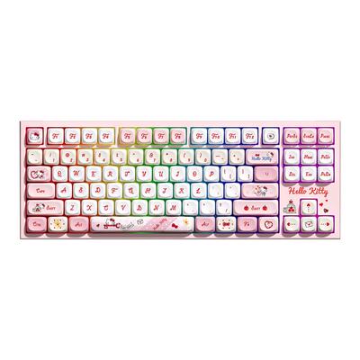 AKKO 5087 V5 HelloKitty 联名机械键盘可爱粉色系游戏办公键盘
