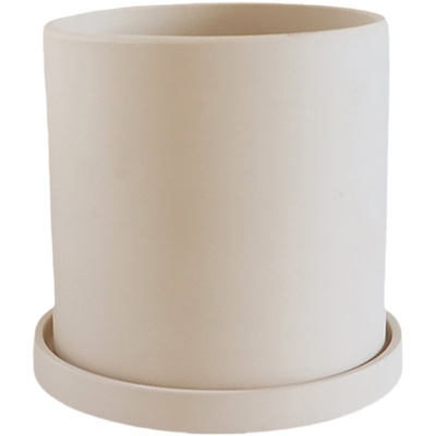 陶瓷素烧胚简约风格透气吸水花盆