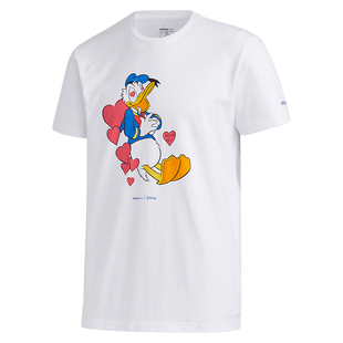 Adidas/阿迪达斯 neo Disney唐老鸭男子运动短袖T恤 GJ5637