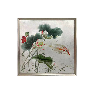 扬州漆器新中式复古怀旧漆画现代简约装饰画工艺画客厅挂画背景墙