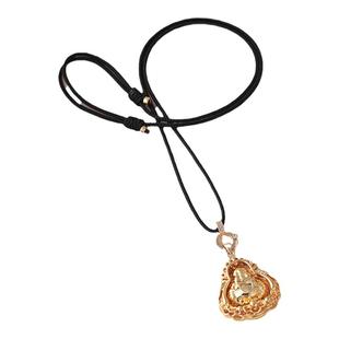 手编项链吊坠挂绳玉佩挂坠挂件绳子细款女免绑金佛配绳可调节简约