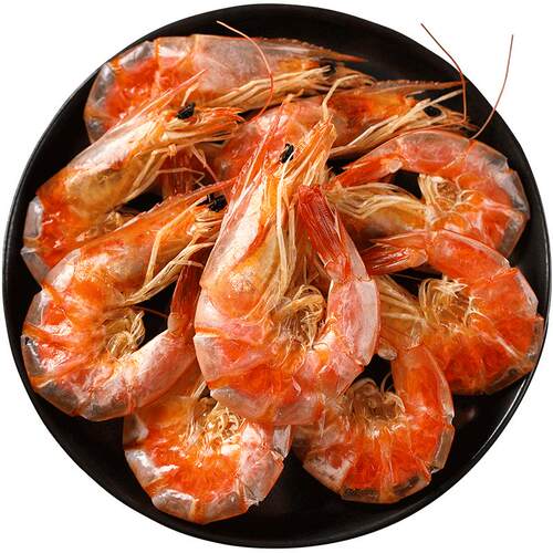 渔食客 即食烤虾干250g活虾炭烤对虾干无盐海鲜干货干虾休闲零食