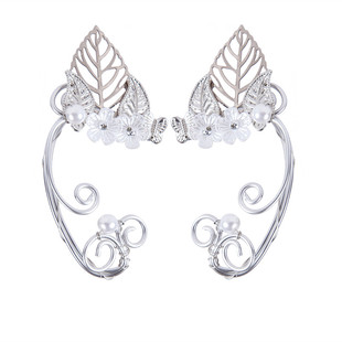 青丘狐传说同款耳饰花月COS无耳洞耳环手工耳夹精灵耳挂古风汉服