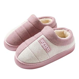 舒乐佳棉拖鞋2025新款女士秋冬季防滑厚底居家厚底男士室内情侣款