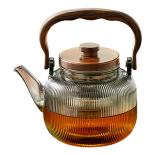 玻璃煮茶壶2025新款烧水壶耐高温泡茶家用电陶炉提梁壶围炉茶具