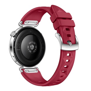 新年红适用华为gt6表带gt5pro手表gt4秋冬新款watch5女款运动watchgt6原装腕带智能41mm硅胶按键款按压式透气