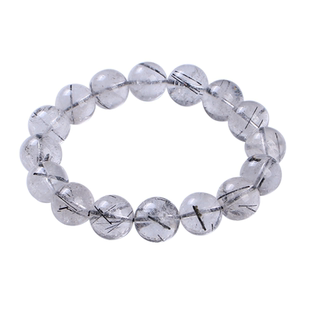 天然巴西黑发晶手链冰清透黑水晶发丝钛晶男女本命年五行补水手串