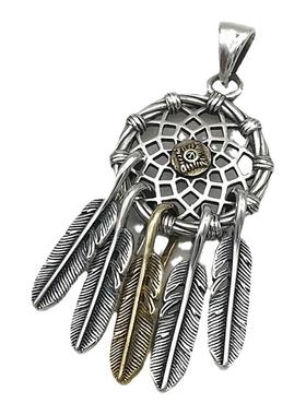 羽毛项链纯银复古男女时尚潮饰