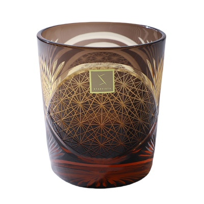 STARVISTA鹤羽琥珀菊纹水晶杯