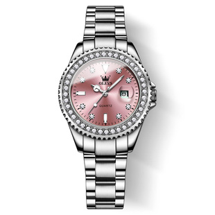 2025年新款欧利时正品牌名女士手表女款轻奢小众防水粉色女表9945