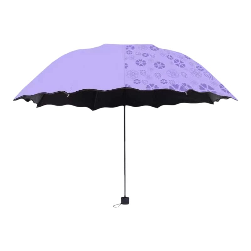 遇水开花雨伞晴雨两用伞折叠伞