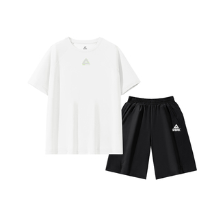 匹克童装儿童套装男童2026新款羽毛球训练服青少年速干运动短袖t