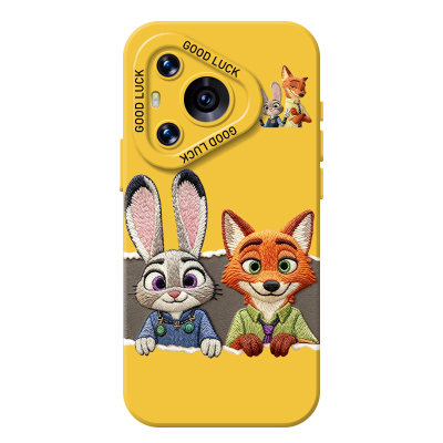 毛绒尼克朱迪手机壳适用华为系列