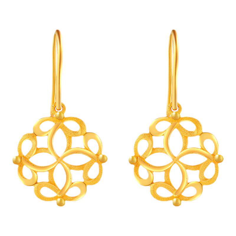 justgold金店真我简约时尚耳环