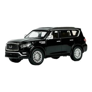 1比64普迪车模英菲尼迪QX80 2020合金模型仿真车减震玩具车收藏品