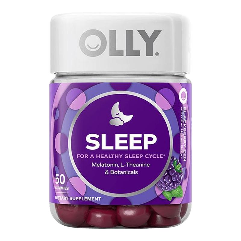 olly褪黑素软糖茶氨酸睡眠片助眠