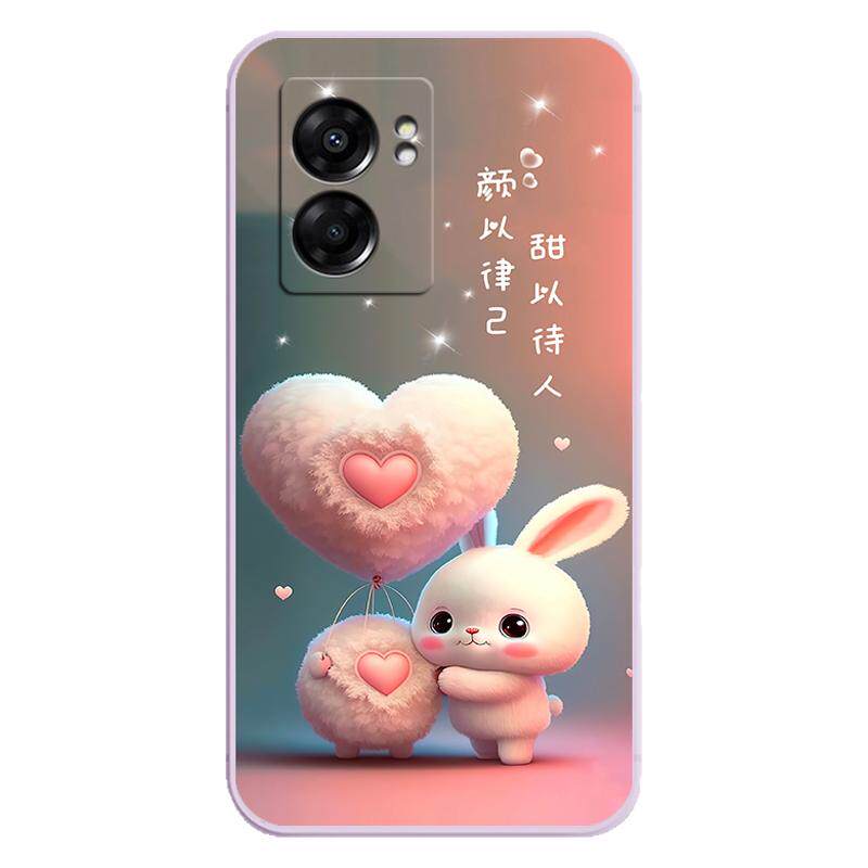 OPPOA57 5G手机壳OPPO A57保护套PFTM20硅胶软壳A575G防摔全包男女个性创意0pp0外壳可爱卡通新款高级感兔子