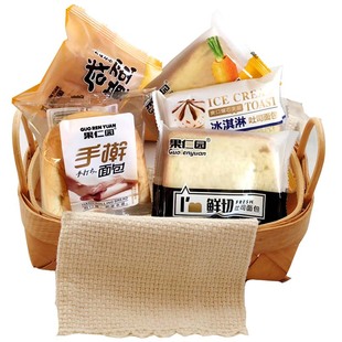 107戚风烧蛋糕果仁园软面包本乳整箱纯古早咸手撕吐司牛乳鸡蛋糕