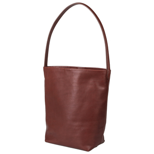 漫色植鞣头层牛皮水桶包女真皮慵懒风简约高级感大容量单肩腋下包