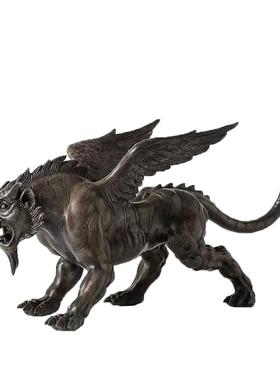 铜狴犴如虎添翼家居装饰高档礼品