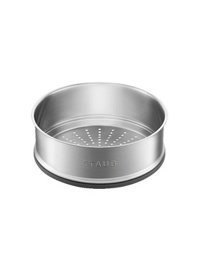 staub珐宝蒸笼食品级不锈钢蒸格蒸锅蒸屉蒸盘蒸架珐琅炖锅家用