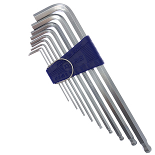 日本进口百利内六角扳手TLS-9加长球头平头六角匙套装加硬螺丝刀