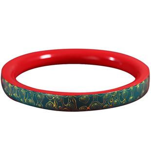 正品非遗大漆手镯女复古国潮珐琅彩高纯度原矿朱砂手镯官方旗舰店
