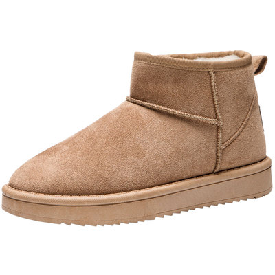 人本加厚保暖雪地靴女外穿大棉鞋