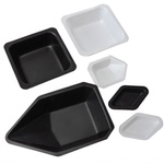 荣码塑料抗静电称量皿实验室称量盘方形菱形船形称量船称量舟铝箔盘低吸附耐腐蚀样品称重盘称重容器