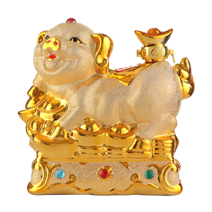 金猪生肖酒山西汾阳杏花清香型白酒53度纯粮酒陶瓷酒瓶摆件酒送礼