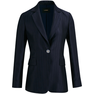 [职场气质三件套]LANDI肌理感坑条通勤西装套装女2025春新品