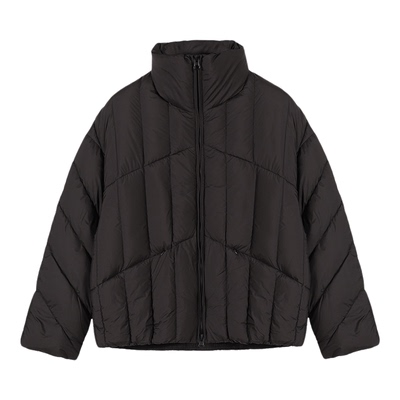 ACUPUNCTURE爱克佩特立领短羽绒服 90% 白鸭绒简约绗缝保暖外套