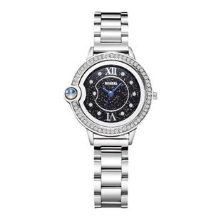 宾爵星空女表浪漫石英表微雕投影表白小巧精致女表生日礼物送女友