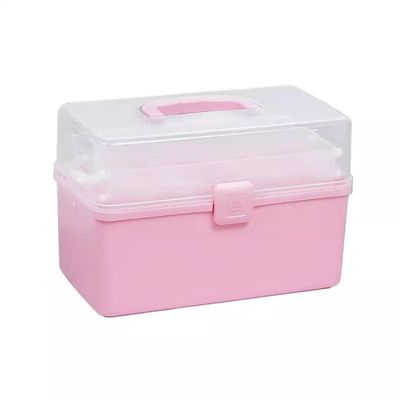 手提美术生工具箱国画画箱子美甲师专用多功能文具小学生收纳透明