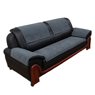 雪尼尔沙发垫简约现代直排皮沙发垫四季通用防滑办公室皮沙发坐垫