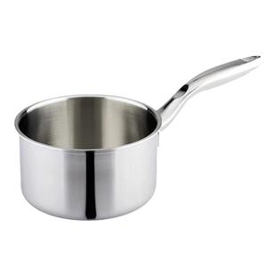 德国菲仕朗18/10不锈钢奶锅海豚加厚家用复合不粘锅泡面锅16/18cm