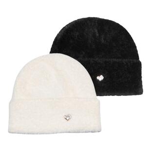 【孔雪儿同款】VWL男女冷帽针织帽金属爱心潮流冬季加厚保暖帽子