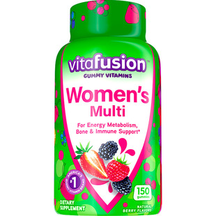 vitafusion女性多维复合维生素软糖女士元气糖女维好气色150粒F