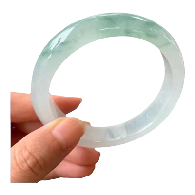 冰种晴水飘花翡翠手镯