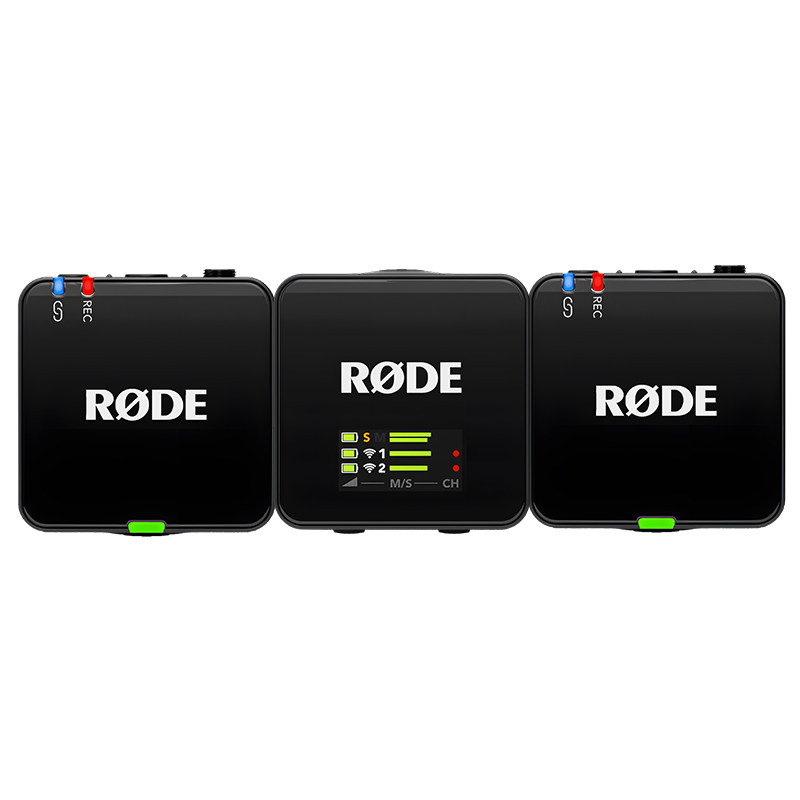 RODE罗德Wirelessgo二代无线领夹麦克风小蜜蜂一拖二直播专用话筒