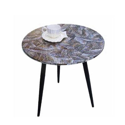 北欧轻奢质感高级贝壳手工茶几
