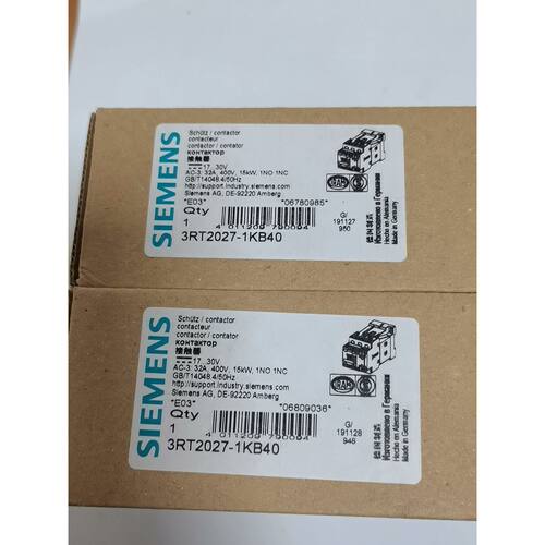 3RT2027-1KB40 接触器，。所见-询价